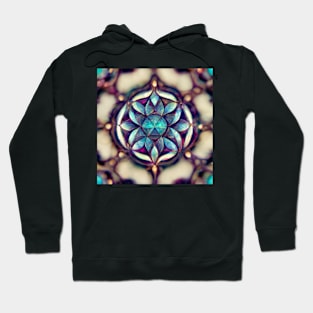 Gem Crystalline Mandala pattern Hoodie